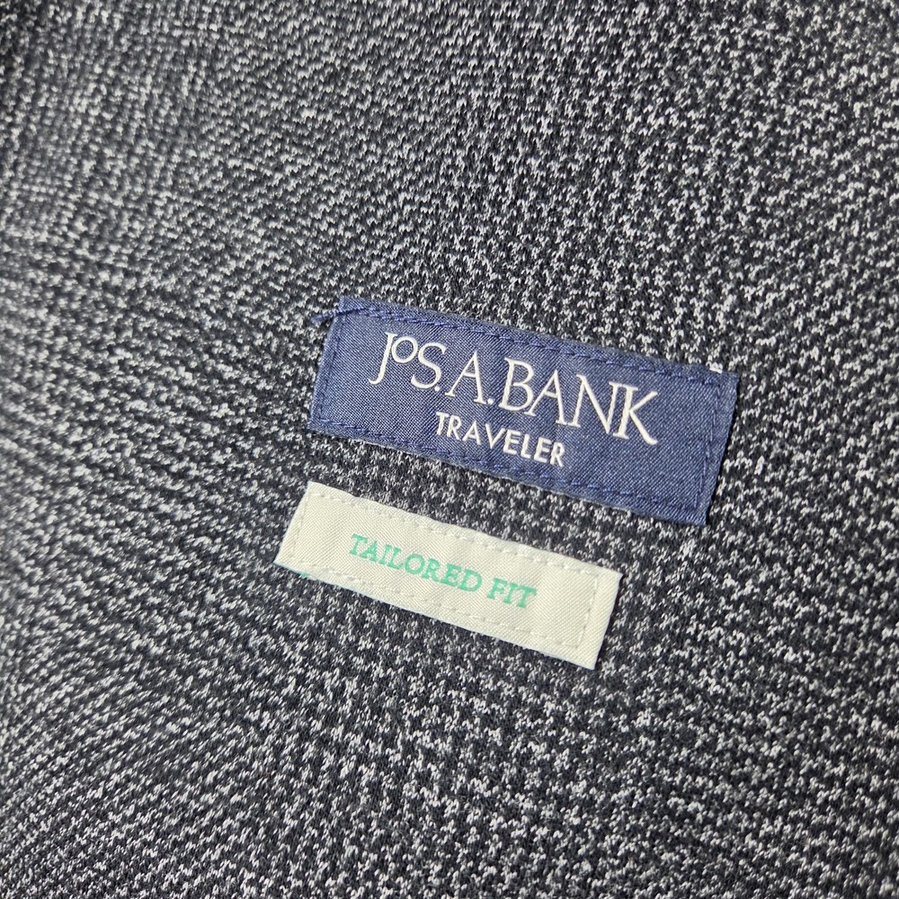 Jos A Bank Travel Jacket Men 48L Gray Blazer Wool Stretch Performance - Picture 3 of 8